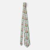 Cravate Motif de fleurs et d'abeilles de printemps (Dos)
