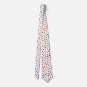 Cravate Motif de fleurs mignonnes multicolores (Dos)