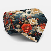 Cravate Motif de fleurs pour hommes (Roulé)