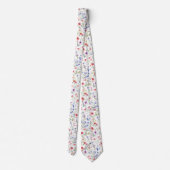 Cravate Motif de fleurs sauvages (Dos)