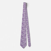 Cravate Motif de flocon de neige pourpre (Devant)