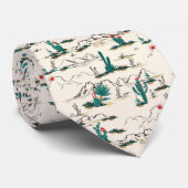 Cravate Motif de floraison de Succulents (Roulé)