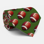 Cravate Motif de football (Roulé)