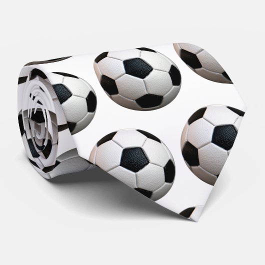 Cravate Motif de football cool | Sport (Roulé)
