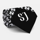 Cravate Motif de football| Monogramme Sport (Roulé)