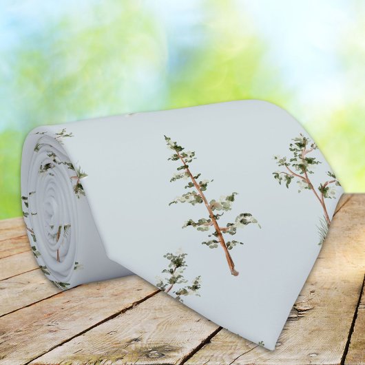 Cravate Motif de forêt d'arbres verts