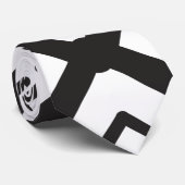 Cravate Motif de forme de diamant concentré géométrique no (Roulé)