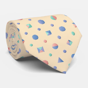 Cravate Motif de forme géométrique pastel