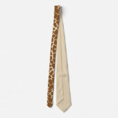 Cravate Motif de fourrure Giraffe Imprimer (Dos)