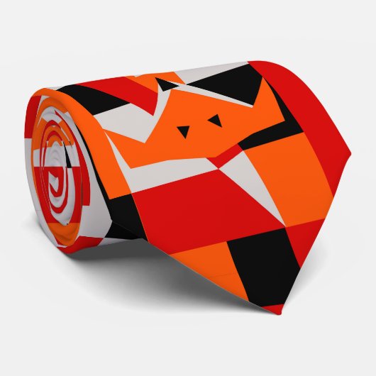 Cravate Motif de Fox (Roulé)