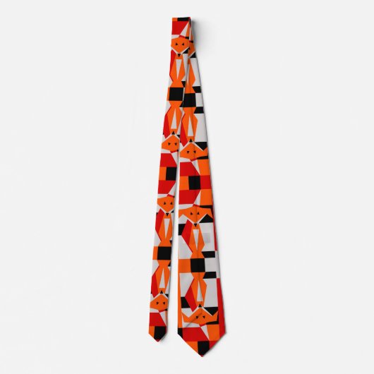 Cravate Motif de Fox (Dos)