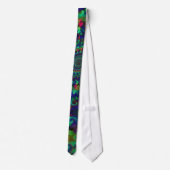 Cravate Motif de fractale d'arc-en-ciel de hippie (Dos)