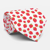 Cravate Motif de fraises d'aquarelle (Roulé)
