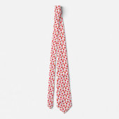 Cravate Motif de fraises d'aquarelle (Dos)