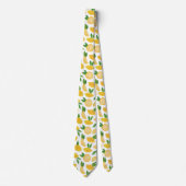 Cravate Motif de fruit d'agrumes de citron (Devant)