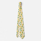Cravate Motif de fruit d'agrumes de citron (Dos)