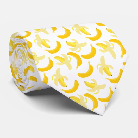Cravate Motif de fruit de banane (Roulé)