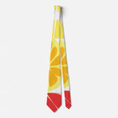 Cravate Motif de fruits d'agrumes (Devant)