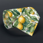 Cravate motif de fruits de citron cool carrelé<br><div class="desc">Cool carrelé citron motif cravate</div>