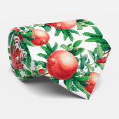 Cravate Motif de fruits de grenade (Roulé)