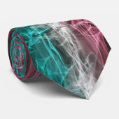 Cravate Motif de fumée pour drapeau français bleu, blanc,  (Roulé)