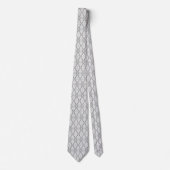 Cravate Motif de géométrie abstraite gris clair (Devant)