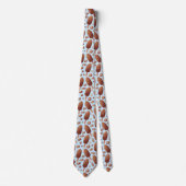 Cravate motif de glace carrelé cool (Devant)