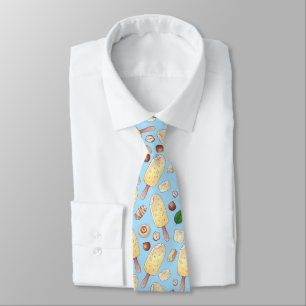 Cravate motif de glace cool carrelée