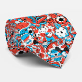 Cravate motif de graffiti cool (Roulé)