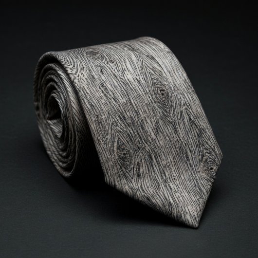 Cravate Motif de grain de bois rustique