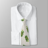 Cravate Motif de houx de vacances (Attaché)