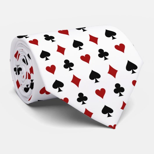 Cravate motif de jeu cool carrelé (Roulé)