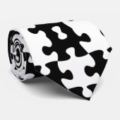 Cravate Motif de Jigsaw (Roulé)