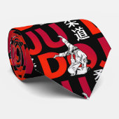 Cravate Motif de Judo - Audacieux et Dynamique (Roulé)