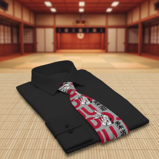Cravate Motif de Judo - Audacieux et Dynamique