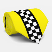 Cravate Motif de la bande de contrôle de taxi (Roulé)