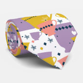 Cravate Motif de la Coupe colorée (Roulé)