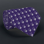 Cravate Motif de la marine et de la grise à plat satellite<br><div class="desc">Motif de la marine et de la grise à plat satellite Cravate Cravates</div>