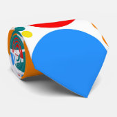 Cravate Motif de la mosaïque Retro Polka Dot #7 (Roulé)