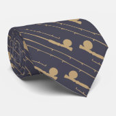 Cravate Motif de la pêche aux volées (Roulé)