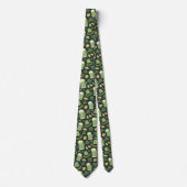 Cravate Motif de la Saint-Patrick Vert foncé Cheers Shamro (Devant)