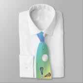 Cravate Motif de lacrosse d'arc-en-ciel (Attaché)