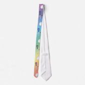 Cravate Motif de lacrosse d'arc-en-ciel (Dos)