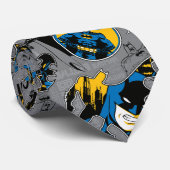 Cravate Motif de lancer à fond Batman (Roulé)