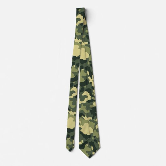 Cravate Motif de l'armée Green Camo (Dos)