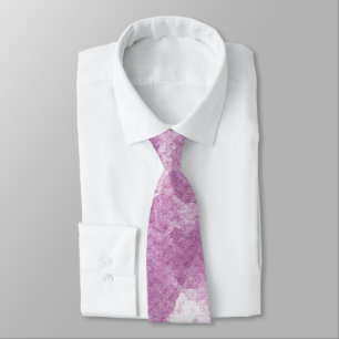 Cravate Motif de lavis à l'aquarelle lilas mauve doux 