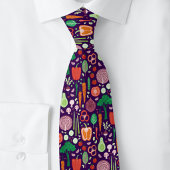 Cravate Motif de légumes moderne et amusant