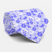 Cravate Motif de l'élément pharmacie bleu blanc (Roulé)