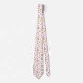 Cravate Motif de ligne florale abstrait moderne (2) (Devant)