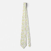 Cravate Motif de ligne florale abstraite moderne (4) (Devant)